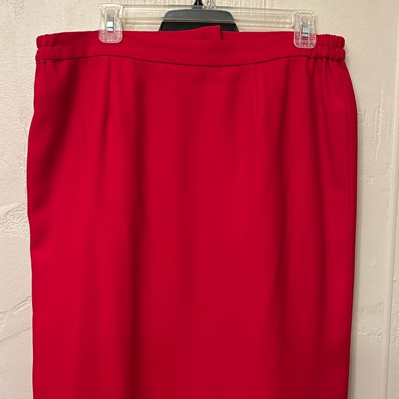 Red fur trim jacket and with tank top and skirt gently worn - Picture 1 of 3